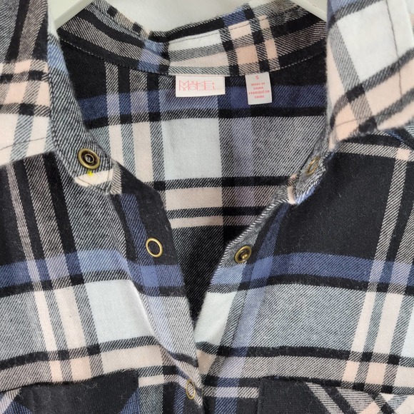 Make & Model Flannel long sleeve shirt Small blue - Picture 7 of 13